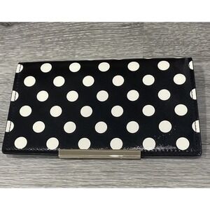 kate spade Black And White Polk Dot make it mine heritage purse flap New